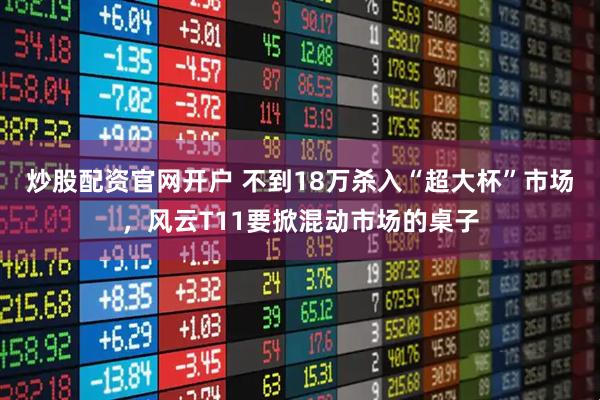 炒股配资官网开户 不到18万杀入“超大杯”市场，风云T11要掀混动市场的桌子