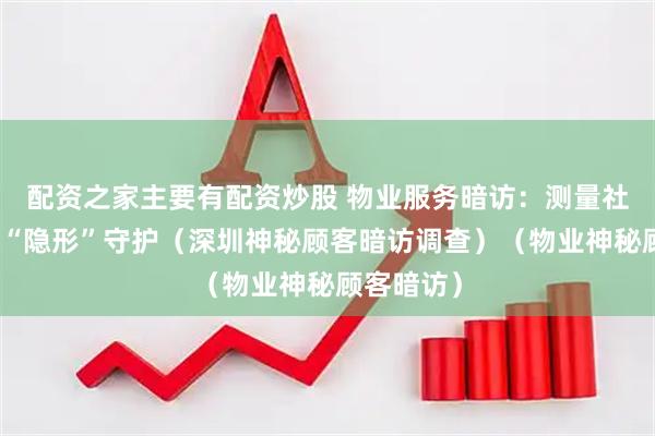 配资之家主要有配资炒股 物业服务暗访：测量社区生活的“隐形”守护（深圳神秘顾客暗访调查）（物业神秘顾客暗访）