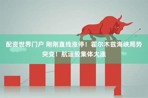 配资世界门户 刚刚直线涨停！霍尔木兹海峡局势突变！航运股集体大涨